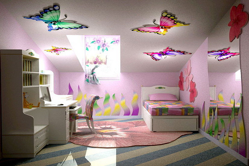 Фото 7 — Покраска потолка в детской комнате