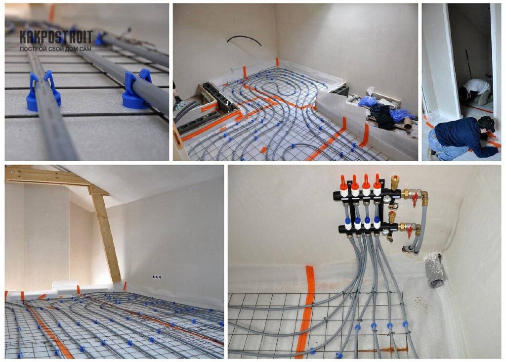 Фото 66 — Монтаж системы «теплый пол» в ванной