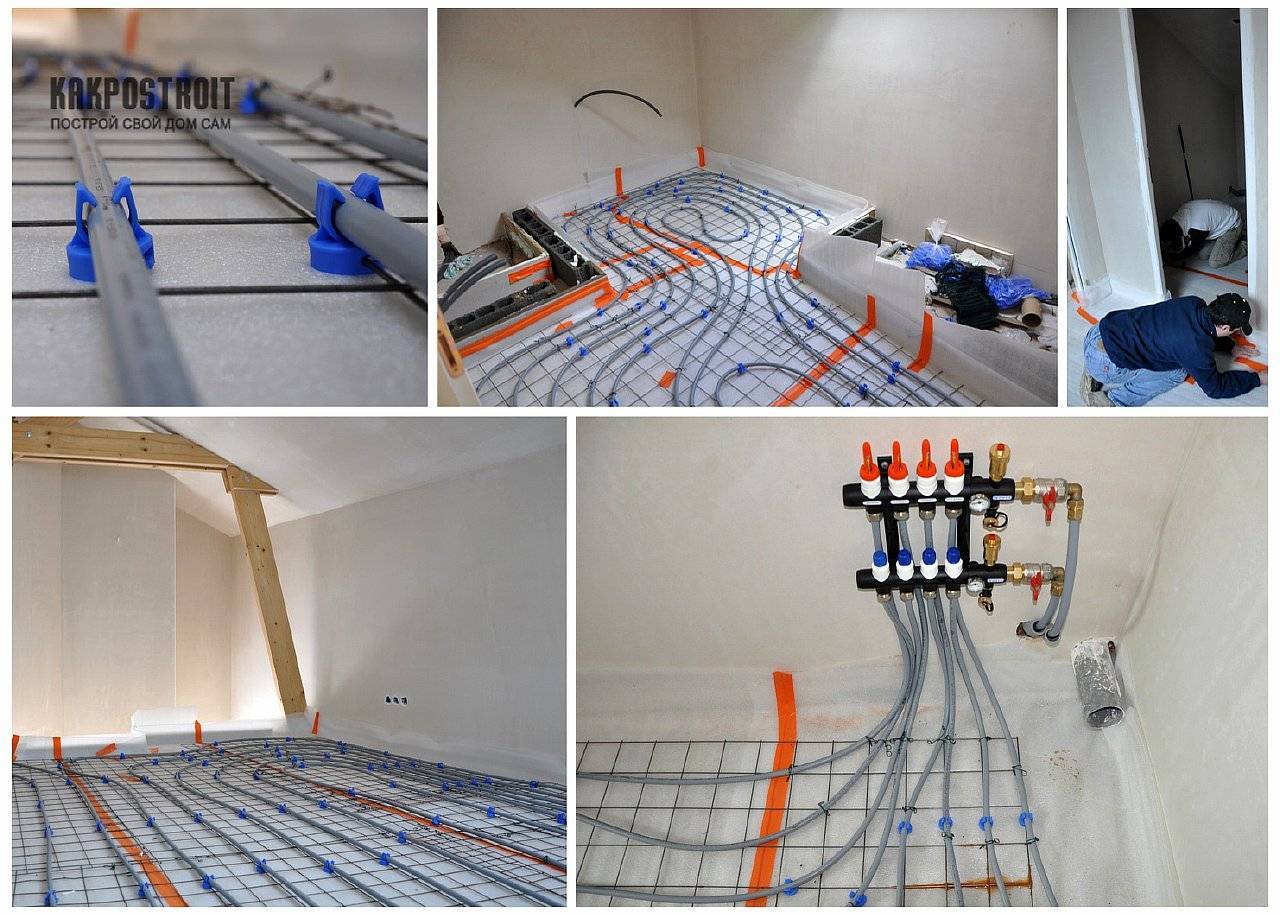 Фото 66 — Монтаж системы «теплый пол» в ванной